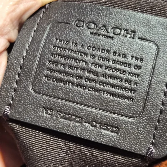 COACH C1522 Pennie Shoulder Bag Mixed Leather Suede Burnt Orange Rust Hobo - Picture 15 of 16